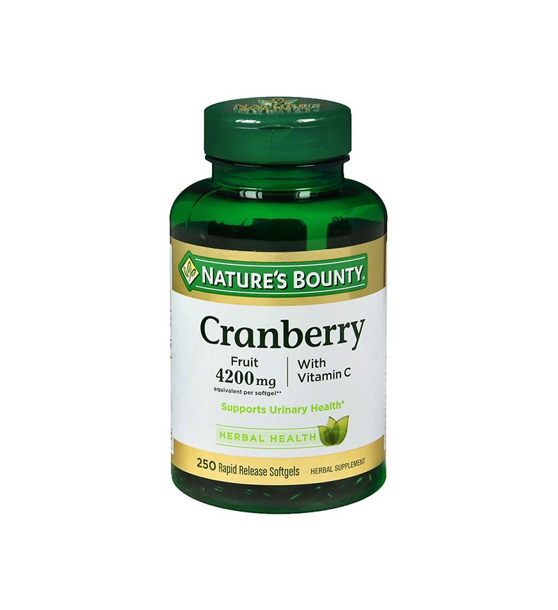 Nature’s Bounty Cranberry 4200 mg Plus Vitamin C Dietary Supplement Softgels